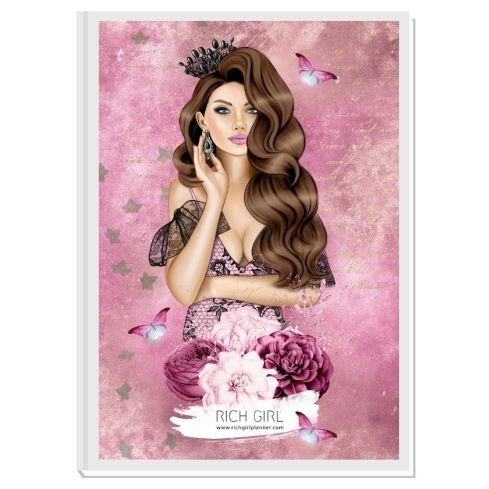 MY QUEEN 2 (brown) - дневен RICH GIRL планер 