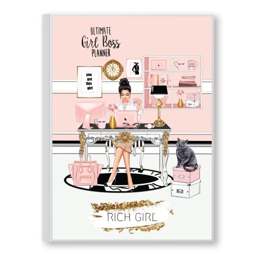 LADY BOSS BRUNETTE КОМПЛЕКТ - планер + тефтер